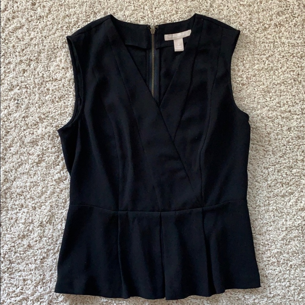 Banana Republic sleeveless peplum blouse size 8